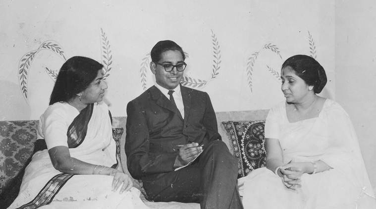 Asha Bhosle And Lata Mangeshkar With O.P Nayyar Asha Bhosle And Lata Mangeshkar With O.P Nayyar